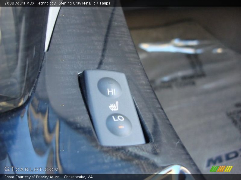 Sterling Gray Metallic / Taupe 2008 Acura MDX Technology
