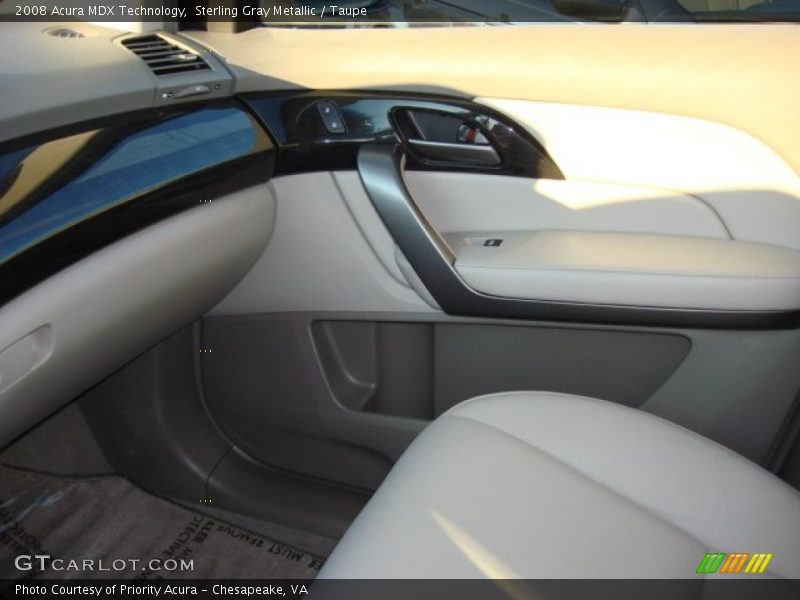 Sterling Gray Metallic / Taupe 2008 Acura MDX Technology