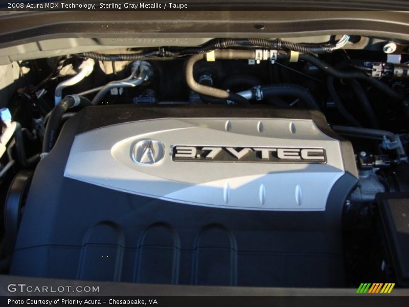 Sterling Gray Metallic / Taupe 2008 Acura MDX Technology