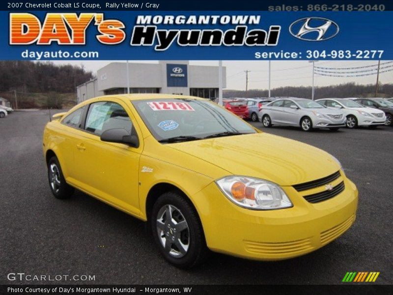 Rally Yellow / Gray 2007 Chevrolet Cobalt LS Coupe