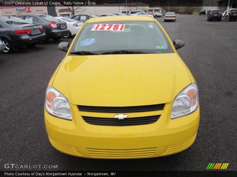 Rally Yellow / Gray 2007 Chevrolet Cobalt LS Coupe