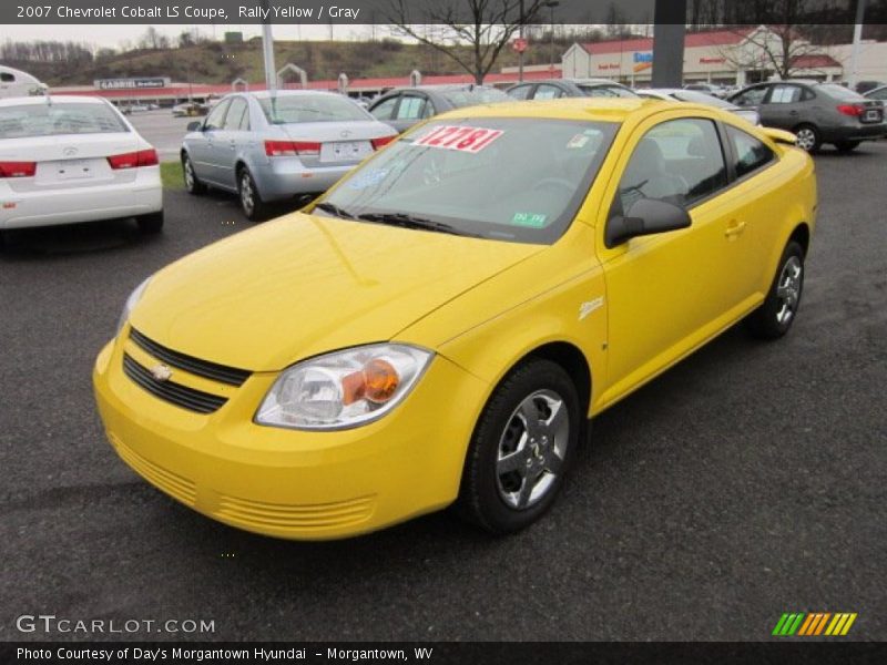 Rally Yellow / Gray 2007 Chevrolet Cobalt LS Coupe
