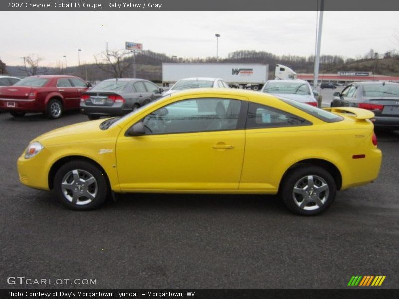 Rally Yellow / Gray 2007 Chevrolet Cobalt LS Coupe