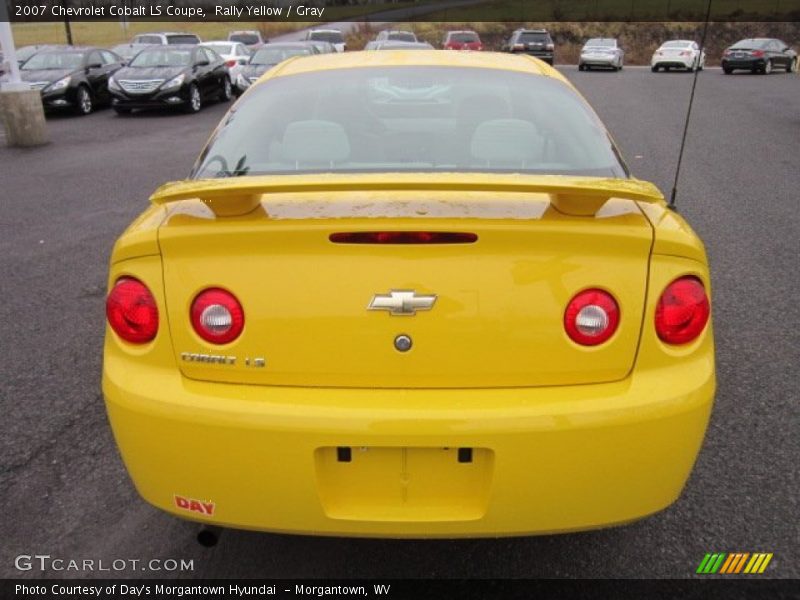 Rally Yellow / Gray 2007 Chevrolet Cobalt LS Coupe