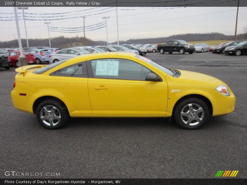 Rally Yellow / Gray 2007 Chevrolet Cobalt LS Coupe