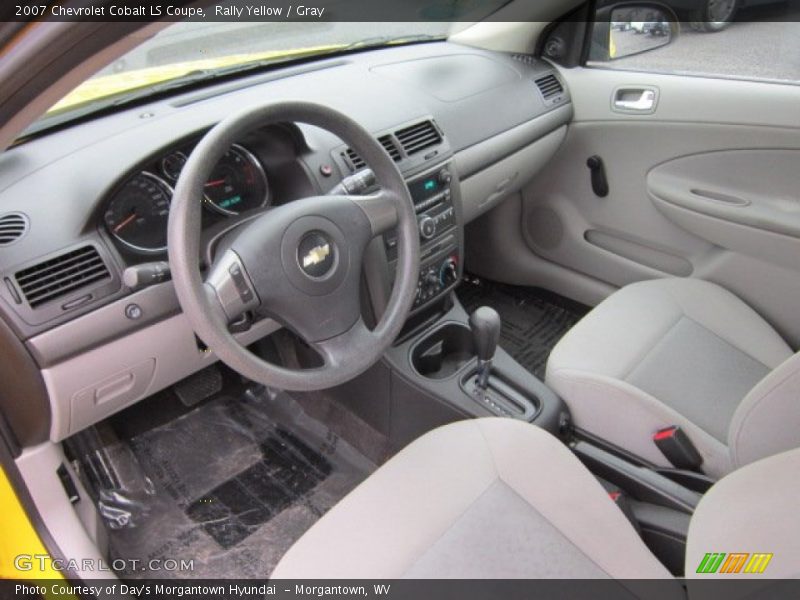 Rally Yellow / Gray 2007 Chevrolet Cobalt LS Coupe