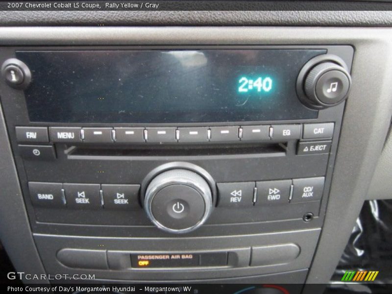 Rally Yellow / Gray 2007 Chevrolet Cobalt LS Coupe