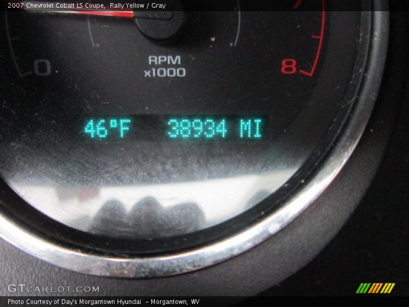 Rally Yellow / Gray 2007 Chevrolet Cobalt LS Coupe