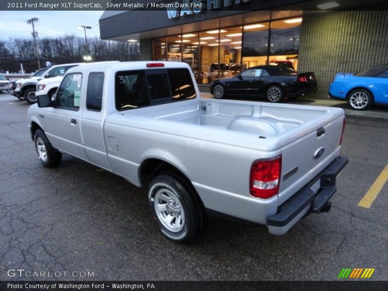 Silver Metallic / Medium Dark Flint 2011 Ford Ranger XLT SuperCab