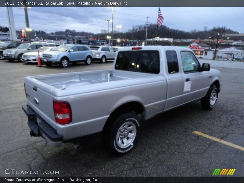 Silver Metallic / Medium Dark Flint 2011 Ford Ranger XLT SuperCab