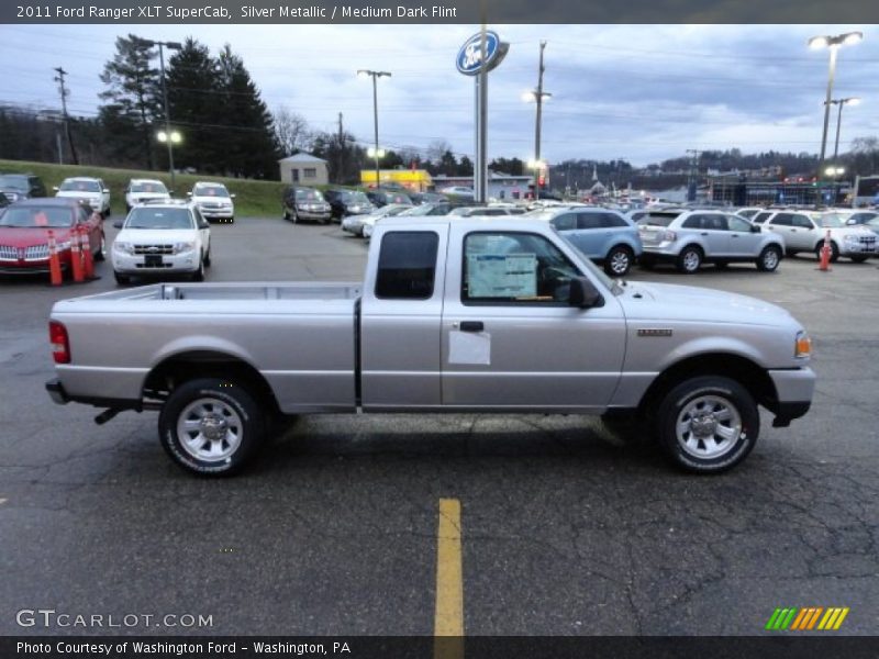Silver Metallic / Medium Dark Flint 2011 Ford Ranger XLT SuperCab