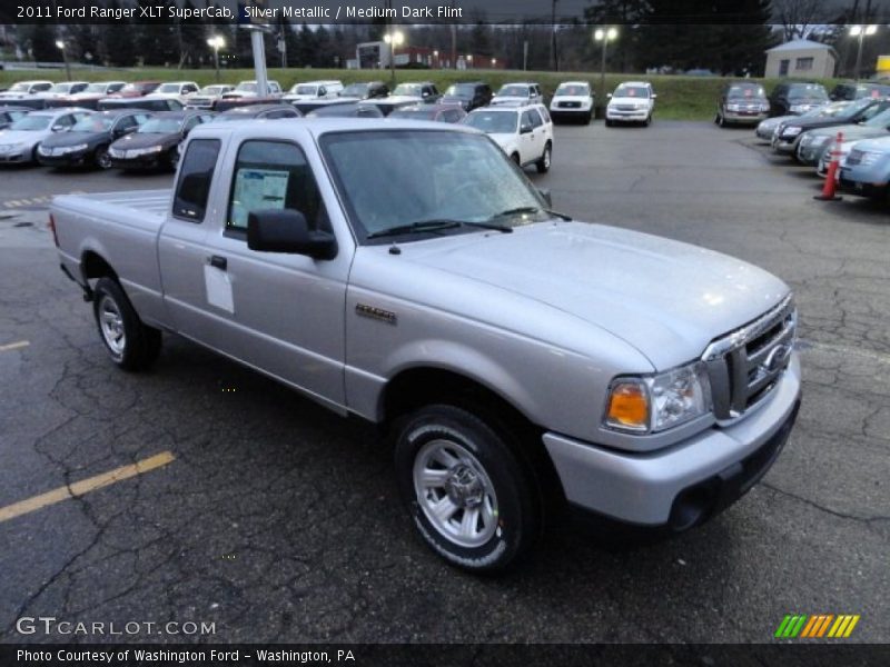 Silver Metallic / Medium Dark Flint 2011 Ford Ranger XLT SuperCab