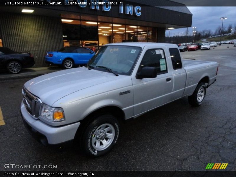 Silver Metallic / Medium Dark Flint 2011 Ford Ranger XLT SuperCab