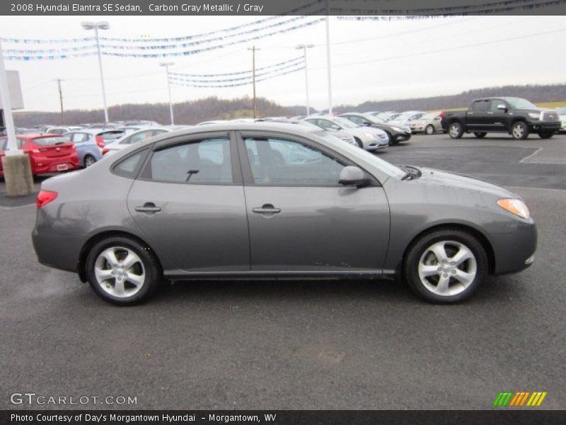 Carbon Gray Metallic / Gray 2008 Hyundai Elantra SE Sedan