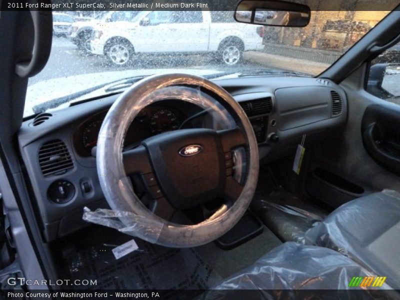 Silver Metallic / Medium Dark Flint 2011 Ford Ranger XLT SuperCab