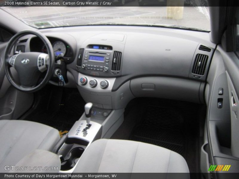 Carbon Gray Metallic / Gray 2008 Hyundai Elantra SE Sedan