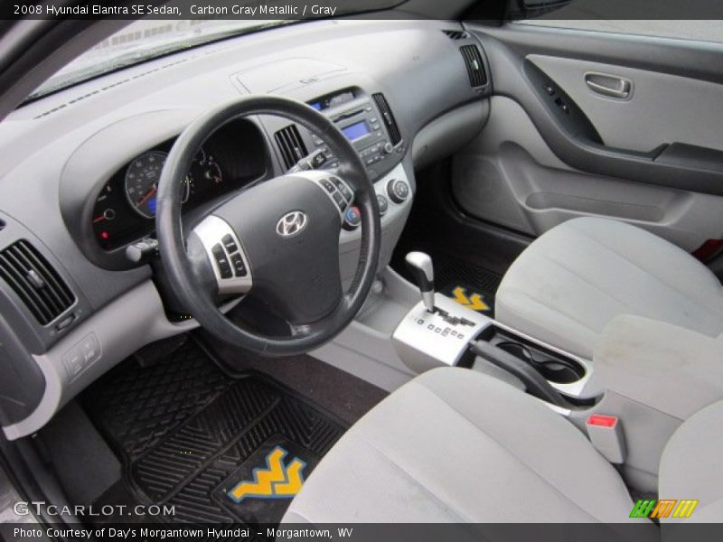  2008 Elantra SE Sedan Gray Interior