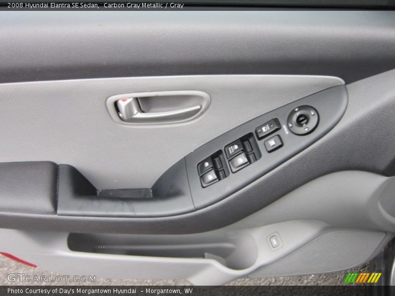 Carbon Gray Metallic / Gray 2008 Hyundai Elantra SE Sedan