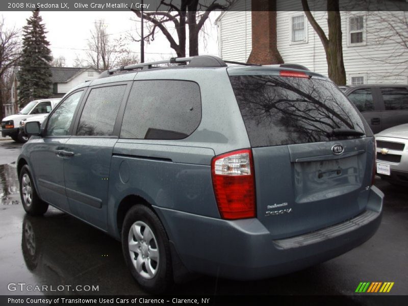 Olive Gray Metallic / Gray 2008 Kia Sedona LX