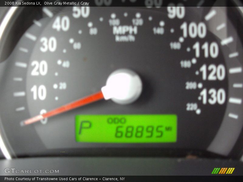 Olive Gray Metallic / Gray 2008 Kia Sedona LX