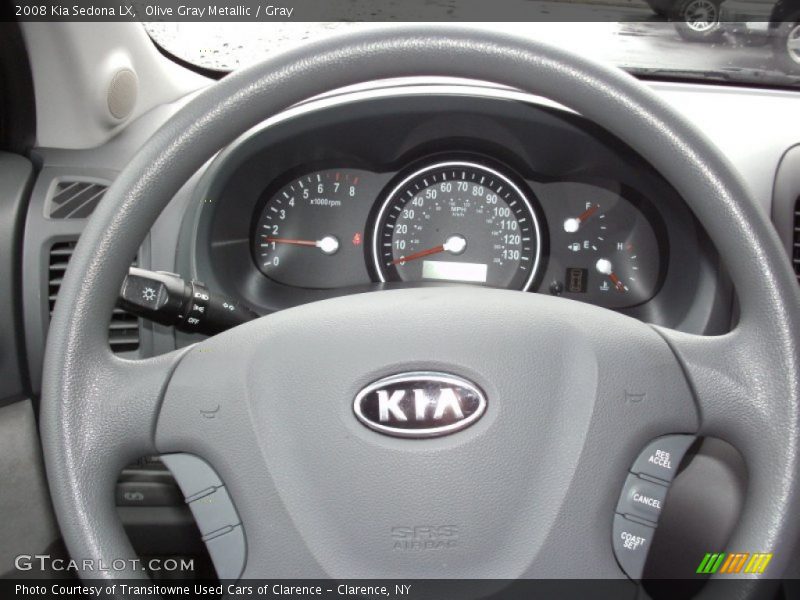 Olive Gray Metallic / Gray 2008 Kia Sedona LX