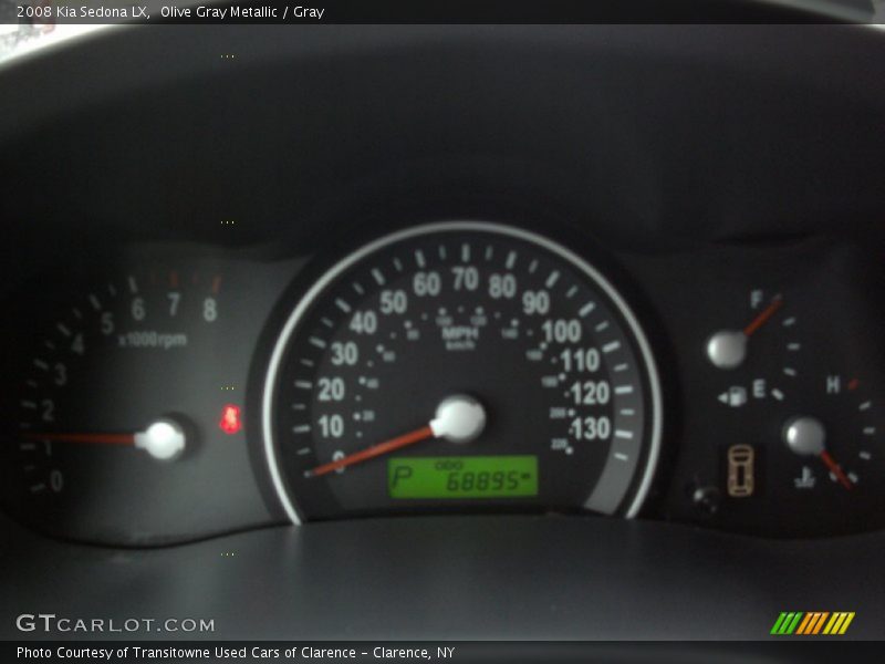 Olive Gray Metallic / Gray 2008 Kia Sedona LX