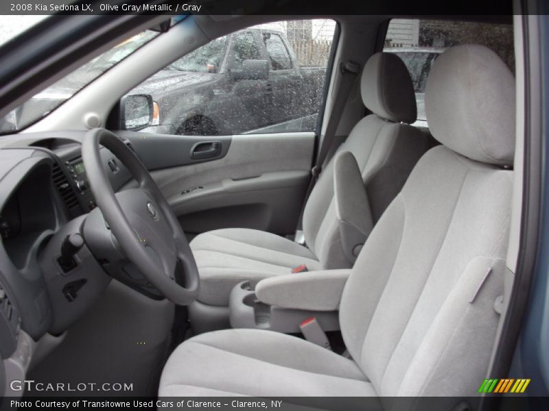 Olive Gray Metallic / Gray 2008 Kia Sedona LX