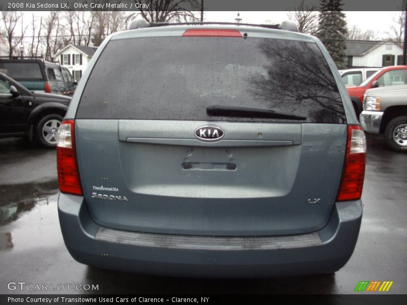 Olive Gray Metallic / Gray 2008 Kia Sedona LX