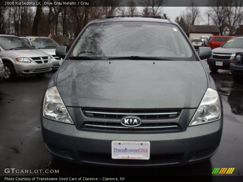 Olive Gray Metallic / Gray 2008 Kia Sedona LX