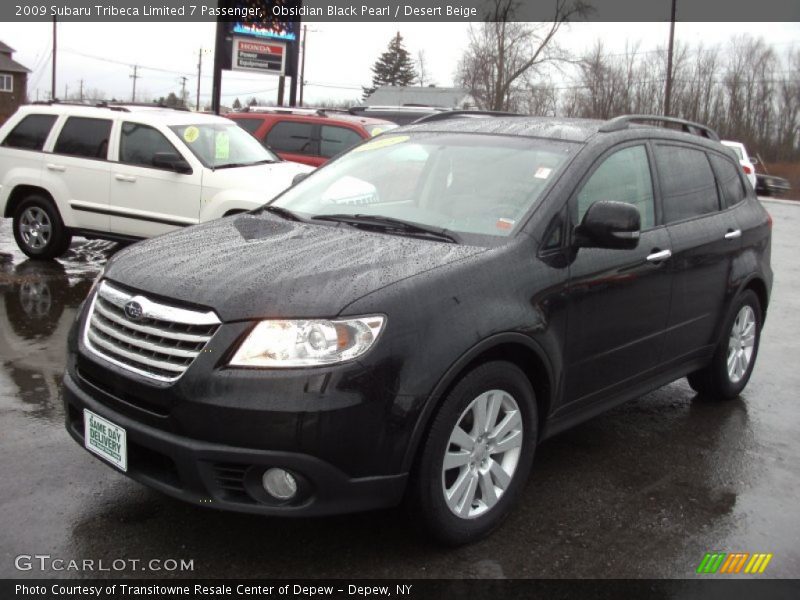 Obsidian Black Pearl / Desert Beige 2009 Subaru Tribeca Limited 7 Passenger