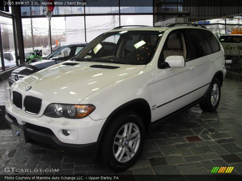 Alpine White / Sand Beige 2005 BMW X5 3.0i