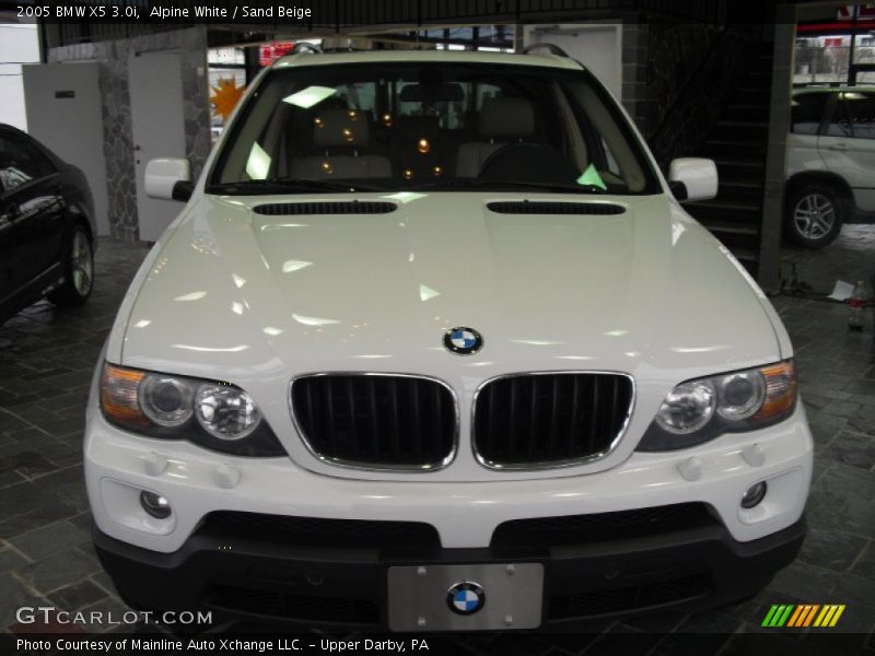 Alpine White / Sand Beige 2005 BMW X5 3.0i
