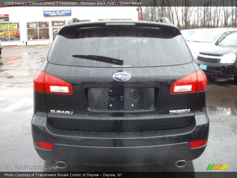 Obsidian Black Pearl / Desert Beige 2009 Subaru Tribeca Limited 7 Passenger