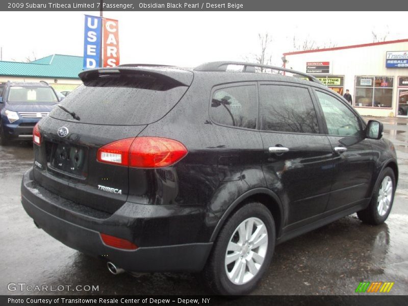 Obsidian Black Pearl / Desert Beige 2009 Subaru Tribeca Limited 7 Passenger