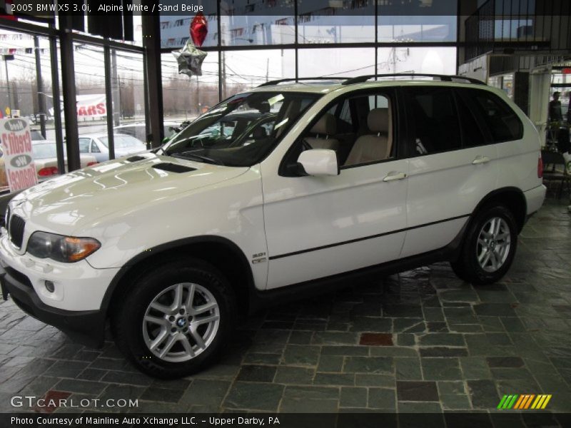 Alpine White / Sand Beige 2005 BMW X5 3.0i
