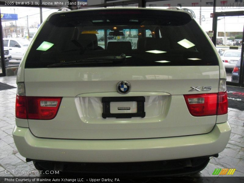 Alpine White / Sand Beige 2005 BMW X5 3.0i