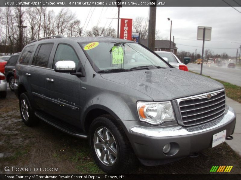 Mineral Gray Metallic / Dark Slate Gray/Light Slate Gray 2008 Chrysler Aspen Limited 4WD