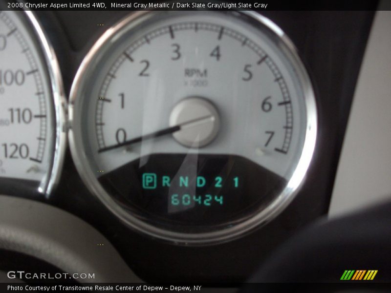 Mineral Gray Metallic / Dark Slate Gray/Light Slate Gray 2008 Chrysler Aspen Limited 4WD