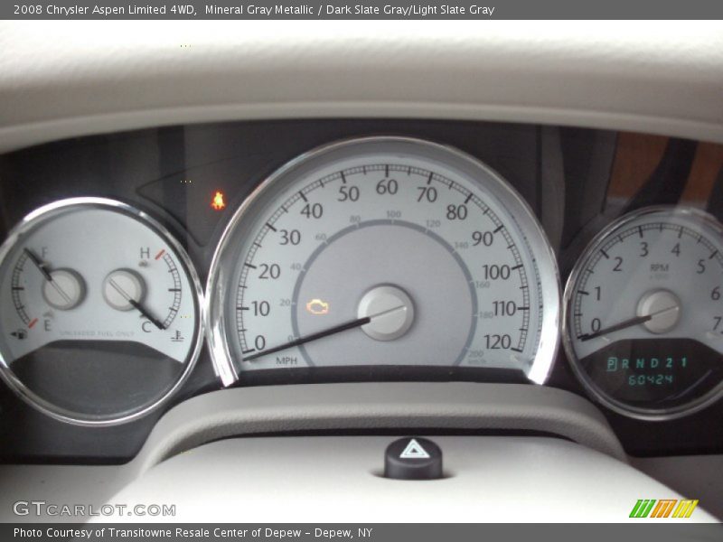 Mineral Gray Metallic / Dark Slate Gray/Light Slate Gray 2008 Chrysler Aspen Limited 4WD