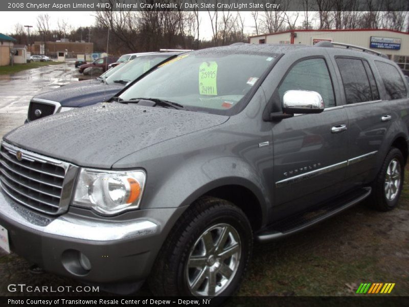 Mineral Gray Metallic / Dark Slate Gray/Light Slate Gray 2008 Chrysler Aspen Limited 4WD