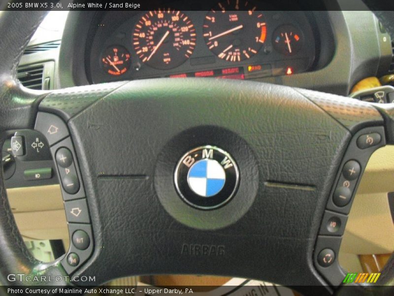 Alpine White / Sand Beige 2005 BMW X5 3.0i