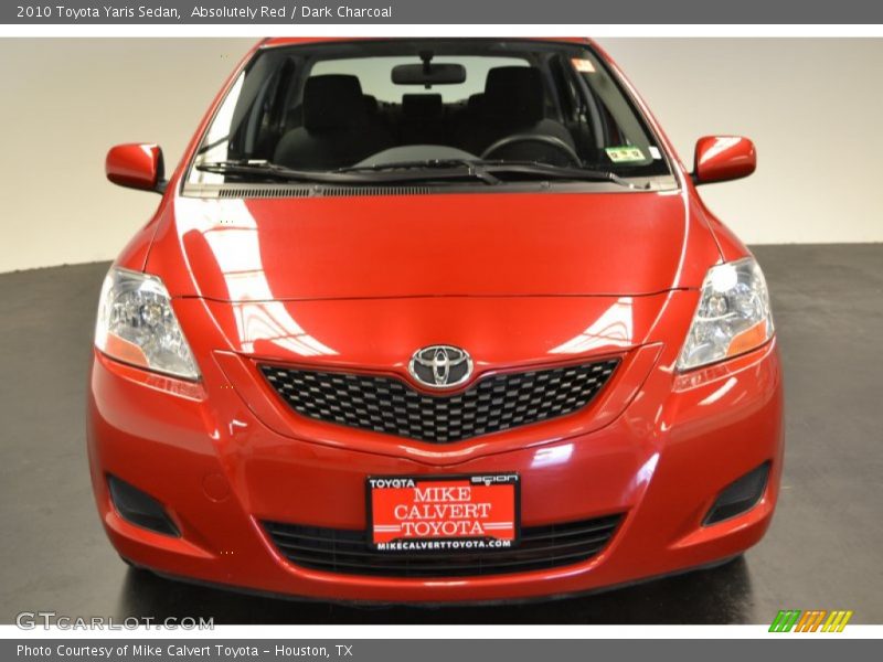 Absolutely Red / Dark Charcoal 2010 Toyota Yaris Sedan