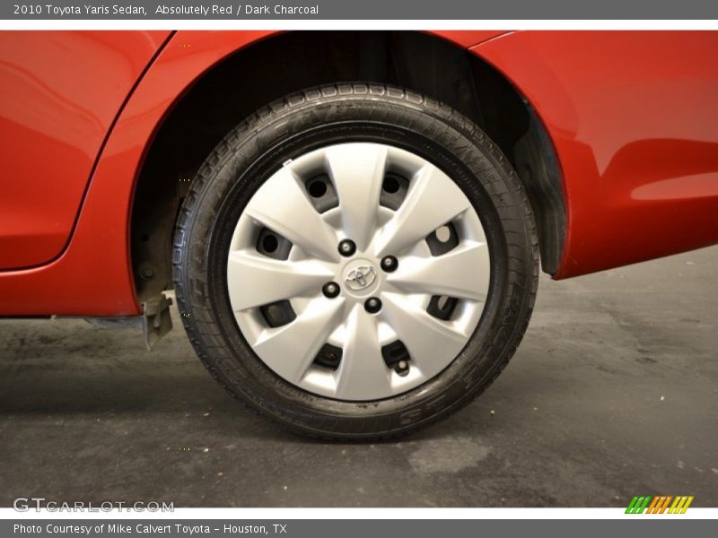 Absolutely Red / Dark Charcoal 2010 Toyota Yaris Sedan
