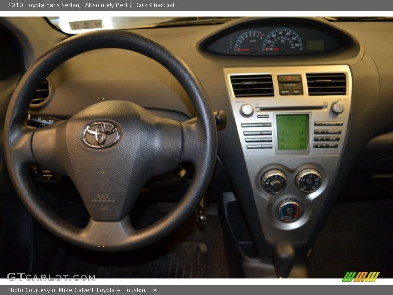 Absolutely Red / Dark Charcoal 2010 Toyota Yaris Sedan