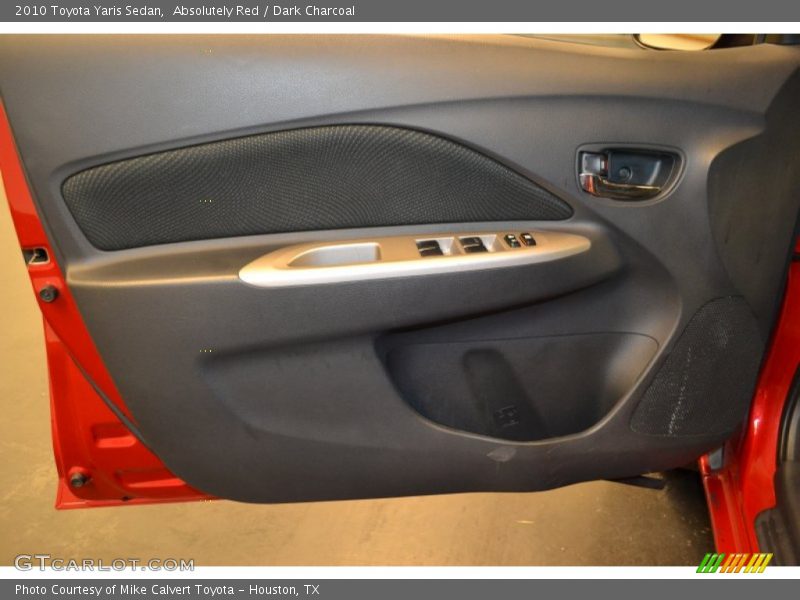 Absolutely Red / Dark Charcoal 2010 Toyota Yaris Sedan