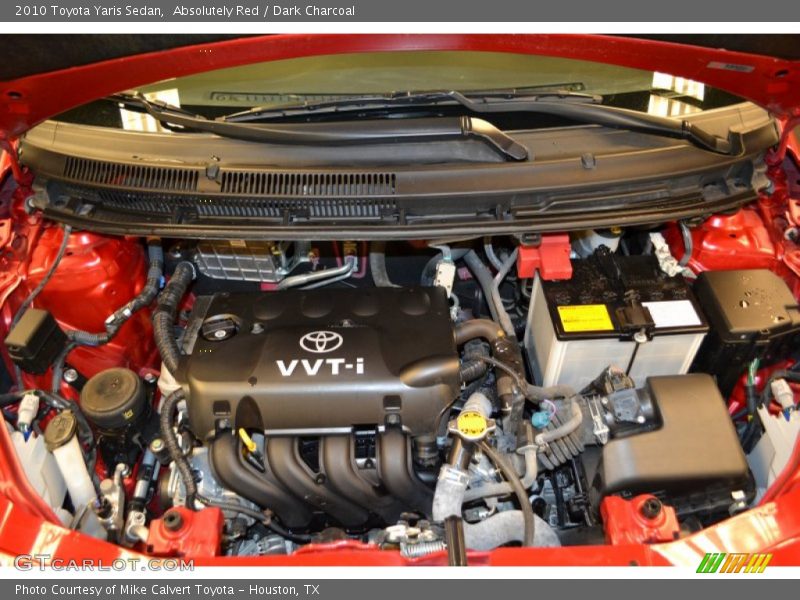 Absolutely Red / Dark Charcoal 2010 Toyota Yaris Sedan