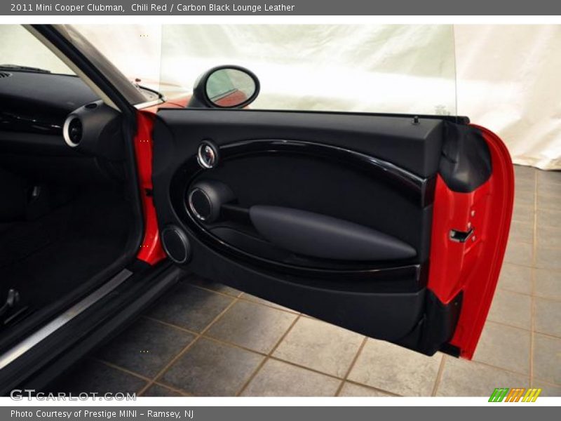 Chili Red / Carbon Black Lounge Leather 2011 Mini Cooper Clubman