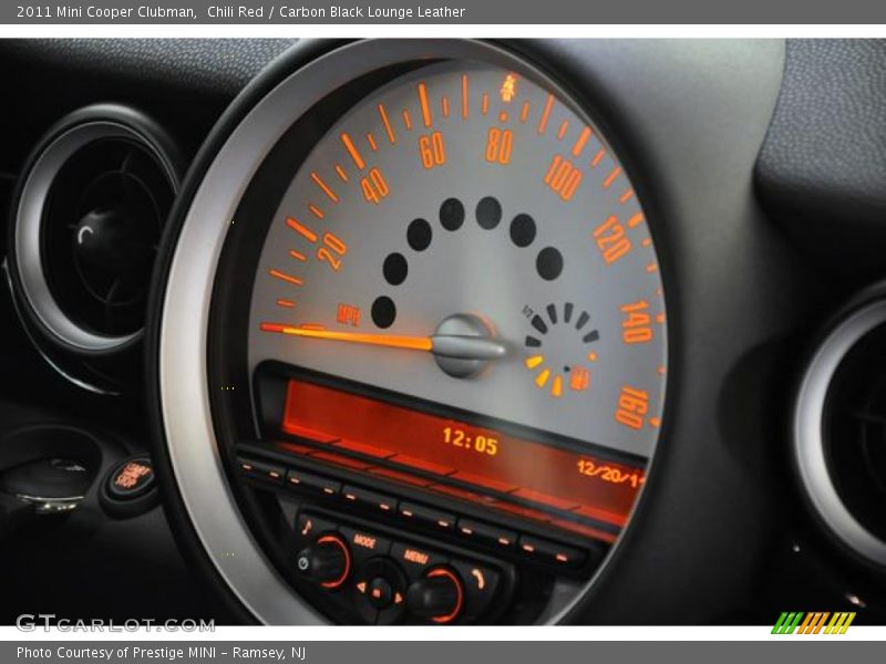 Chili Red / Carbon Black Lounge Leather 2011 Mini Cooper Clubman