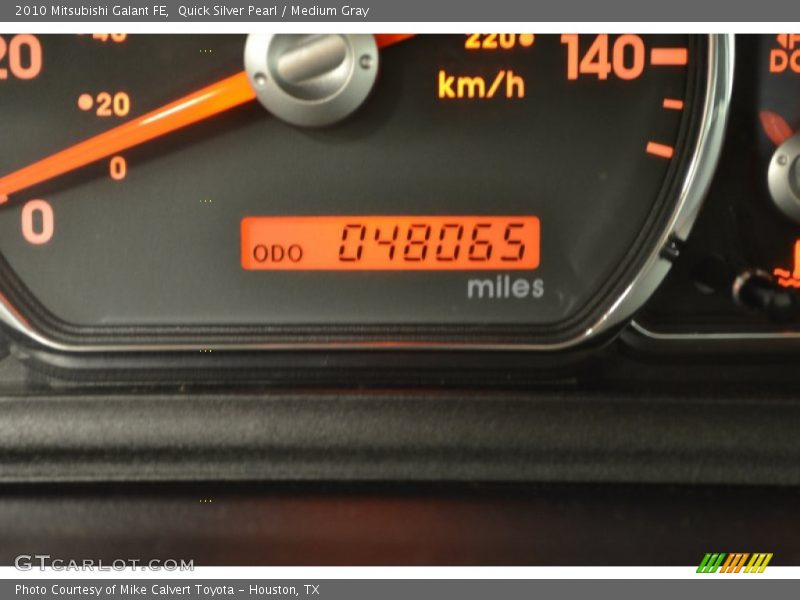 Quick Silver Pearl / Medium Gray 2010 Mitsubishi Galant FE