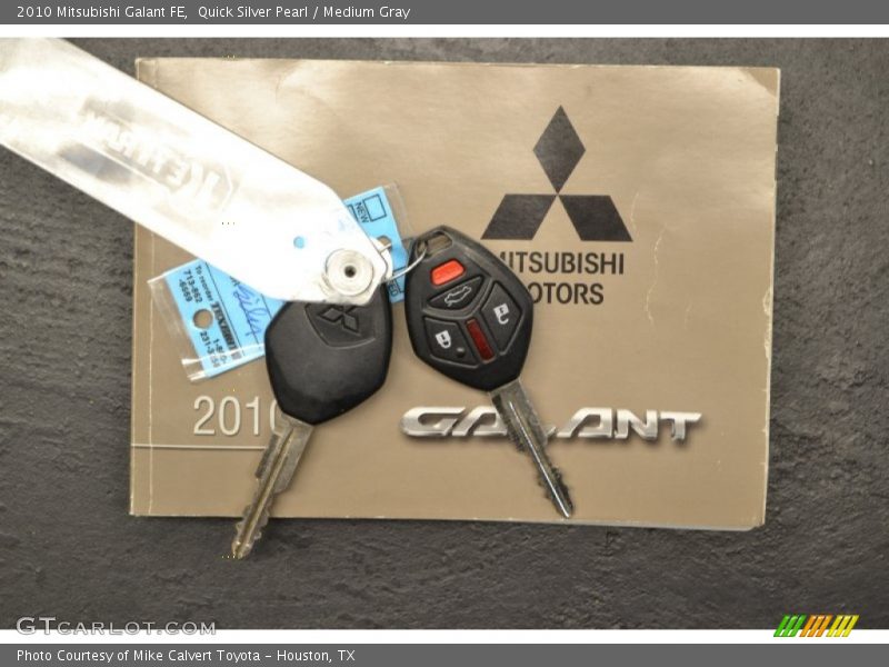 Quick Silver Pearl / Medium Gray 2010 Mitsubishi Galant FE
